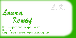 laura kempf business card